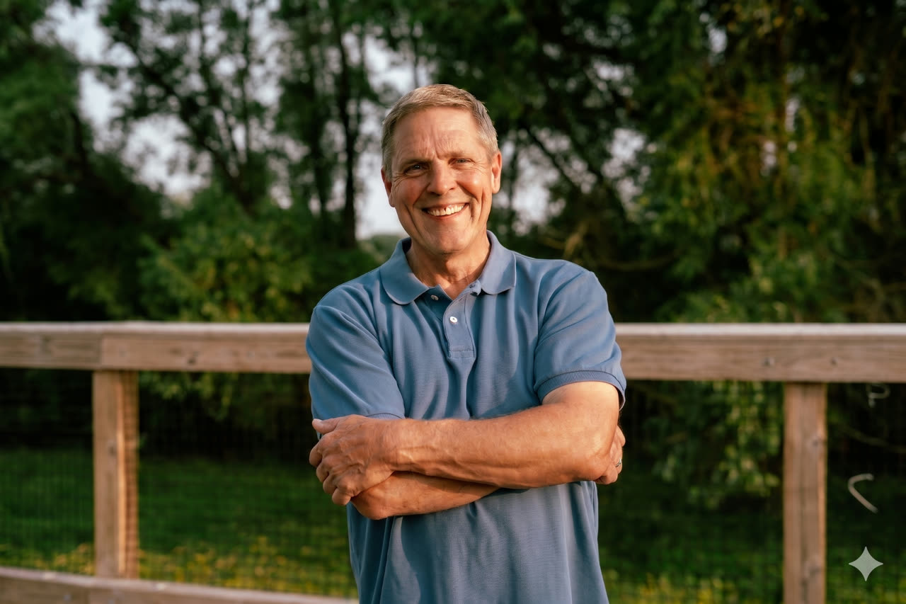 Mike Olson, owner and lead designer of Great Goats Landscaping
